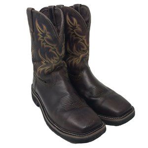 Justin Work Boots 10.5 Steel Toe Cowboy Waterproof
